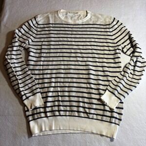 Suitsupply Linen Cotton Striped Sweater Mens Size L‎